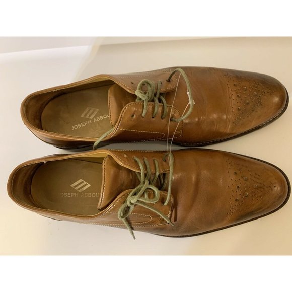Joseph Abboud Oxfords Men’s Sz 9D Brown Leather Dress Shoes - Picture 7 of 8